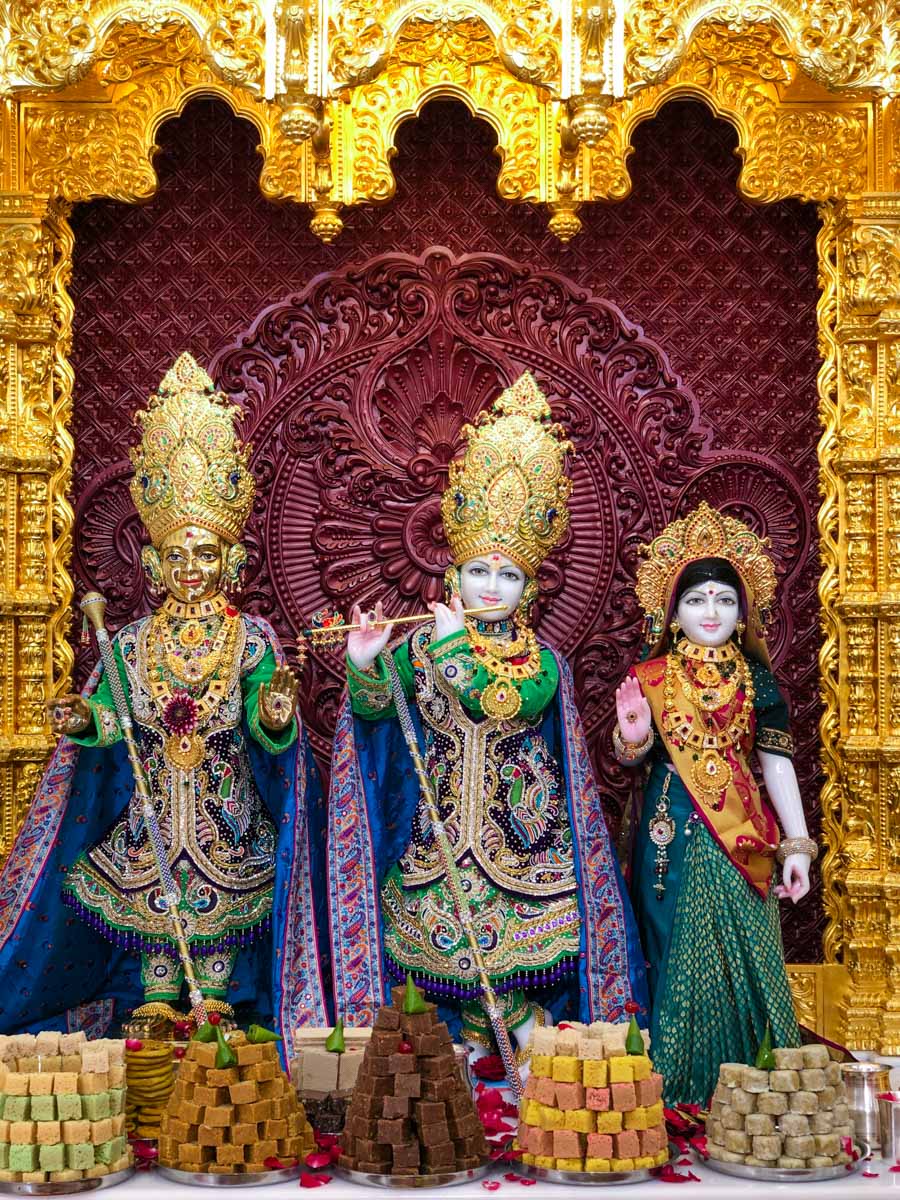 Shri Harikrishna Maharaj and Shri Radha-Krishna Dev